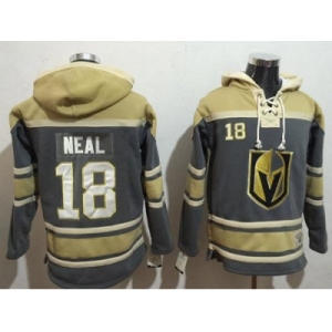 Men Vegas Golden Knights #18 James Neal Grey Sawyer Hooded NHL Sweatshirt