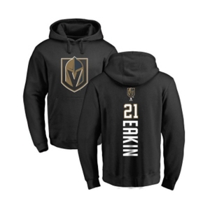 NHL Adidas Vegas Golden Knights #21 Cody Eakin Black Backer Pullover Hoodie