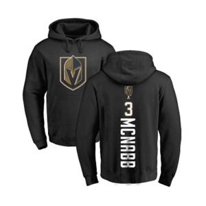 NHL Adidas Vegas Golden Knights #3 Brayden McNabb Black Backer Pullover Hoodie