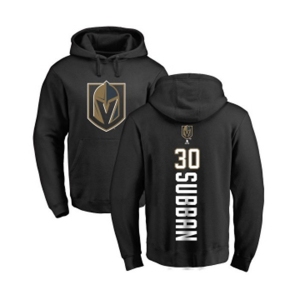 NHL Adidas Vegas Golden Knights #30 Malcolm Subban Black Backer Pullover Hoodie