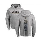 NHL Adidas Vegas Golden Knights #35 Oscar Dansk Gray Backer Pullover Hoodie