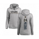 Hockey Women's Vegas Golden Knights #24 Jaycob Megna Gray Backer Pullover Hoodie