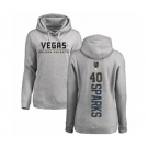 Hockey Women's Vegas Golden Knights #40 Garret Sparks Gray Backer Pullover Hoodie