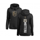 NHL Women Adidas Vegas Golden Knights #25 Stefan Matteau Black Backer Pullover Hoodie