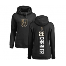 NHL Women Adidas Vegas Golden Knights #28 William Carrier Black Backer Pullover Hoodie