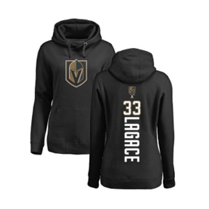 NHL Women Adidas Vegas Golden Knights #33 Maxime Lagace Black Backer Pullover Hoodie