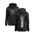 NHL Women Adidas Vegas Golden Knights #57 David Perron Black Backer Pullover Hoodie