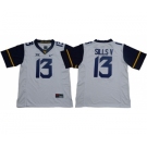 Mountaineers #13 David Sills V White Limited Stitched NCAA Jersey