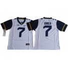 Mountaineers #7 Will Grier White Limited Stitched NCAA Jersey