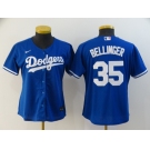 Women's Los Angeles Dodgers #35 Cody Bellinger Authentic Royal Blue Alternate Cool Base Baseball Jersey