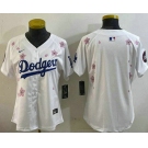 Women's Los Angeles Dodgers Blank White 2025 Tokyo Series Limited Jersey