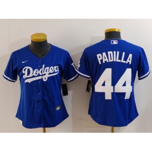 Youth Los Angeles Dodgers #44 Vicente Padilla Blue Cool Base Stitched Jersey