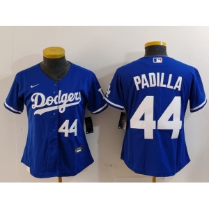 Youth Los Angeles Dodgers #44 Vicente Padilla Number Blue Cool Base Stitched Jerseys