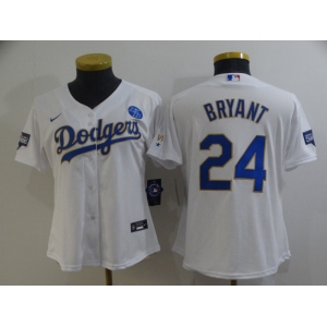 Youth Nike Los Angeles Dodgers #24 Kobe Bryant  White Series Champions Authentic Jersey