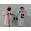 Nike Women's Houston Astros #2 Alex Bregman Authentic White Alternate Cool Base Baseball Jersey