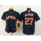 Nike Women's Houston Astros #27 Jose Altuve Authentic Navy Blue Alternate Cool Base Baseball Jersey