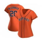 Women's Houston Astros #20 Chas McCormick Orange Stitched MLB Cool Base Nike Jersey