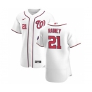 Men's Nike Washington Nationals #21 Tanner Rainey White Home 2020 Authentic Player Baseball Jersey