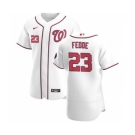 Men's Nike Washington Nationals #23 Erick Fedde White Home 2020 Authentic Player Baseball Jersey