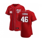 Men's Nike Washington Nationals #46 Patrick Corbin Red Alternate 2020 Authentic Player Baseball Jersey