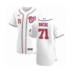 Men's Nike Washington Nationals #71 Dakota Bacus White Home 2020 Authentic Player Baseball Jersey