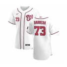 Men's Nike Washington Nationals #73 Tres Barrera White Home 2020 Authentic Player Baseball Jersey