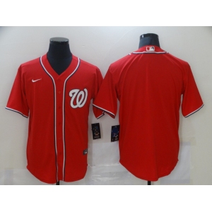 Men's Nike Washington Nationals Blank Red Cool Base Home Stitched Baseball Jersey