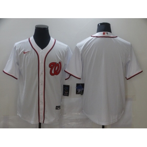Men's Nike Washington Nationals Blank White Cool Base Home Stitched Baseball Jersey