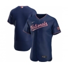 Men's Nike Washington Nationals Navy Alternate 2020 Authentic Team Baseball Jersey