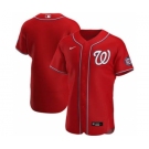 Men's Nike Washington Nationals Red Alternate 2020 Authentic Team Baseball Jersey