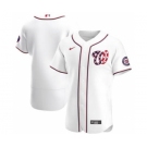 Men's Nike Washington Nationals White Alternate 2020 Authentic Baseball Jersey