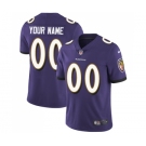 Youth Baltimore Ravens Customized Purple Team Color Vapor Untouchable Limited Player Football Jersey