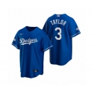 Los Angeles Dodgers #3 Chris Taylor Royal 2020 World Series Champions Replica Jersey