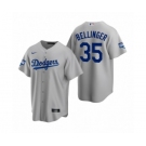 Los Angeles Dodgers #35 Cody Bellinger Gray 2020 World Series Champions Replica Jersey