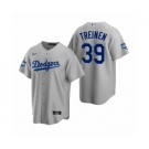 Los Angeles Dodgers #39 Blake Treinen Gray 2020 World Series Champions Replica Jersey