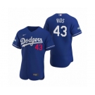 Los Angeles Dodgers #43 Edwin Rios Royal 2020 World Series Champions Authentic Jersey