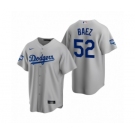 Los Angeles Dodgers #52 Pedro Baez Gray 2020 World Series Champions Replica Jersey