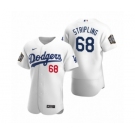 Los Angeles Dodgers #68 Ross Stripling Nike White 2020 World Series Authentic Jersey