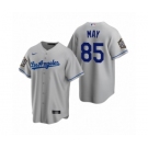 Los Angeles Dodgers #85 Dustin May Gray 2020 World Series Replica Jersey