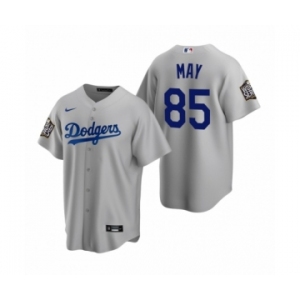 Los Angeles Dodgers #85 Dustin May Gray 2020 World Series Replica Jerseys