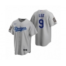 Los Angeles Dodgers #9 Gavin Lux Gray 2020 World Series Replica Jerseys