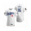 Men's Los Angeles Dodgers #16 Will Smith Nike White 2020 World Series Authentic Jersey