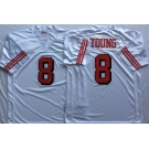 Men's Nike San Francisco 49ers #8 Steve Young White Throwback jerseys