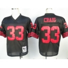 San Francisco 49ers #33 Roger Craig Black Throwback Jersey