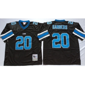 NFL Men's Detroit Lions #20 Barry Sanders M&N Black