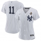 Women's New York Yankees #11 Anthony Volpe White 2024 World Series Cool Base Stitched Baseball Jersey