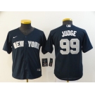 Nike Youth New York Yankees #99 Aaron Judge Authentic Navy Blue Baseball Jersey