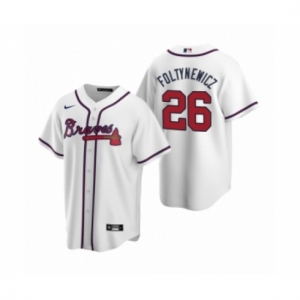 Women Atlanta Braves #26 Mike Foltynewicz Nike White 2020 Replica Home Jersey