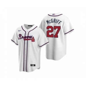 Women Atlanta Braves #27 Fred McGriff Nike White 2020 Replica Home Jersey