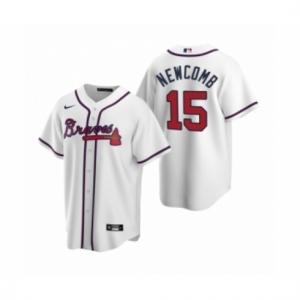 Youth Atlanta Braves #15 Sean Newcomb Nike White 2020 Replica Home Jersey